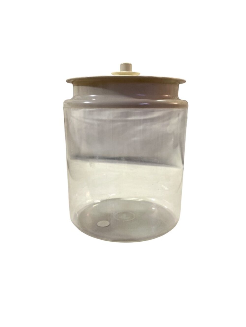 Vintage Tupperware Clear Storage Containers With Beige Lids Made In USA Used - Picture 2 of 15